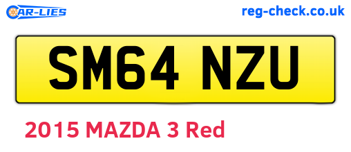 SM64NZU are the vehicle registration plates.