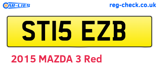 ST15EZB are the vehicle registration plates.