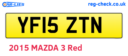 YF15ZTN are the vehicle registration plates.
