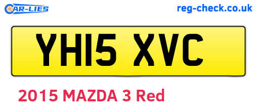 YH15XVC are the vehicle registration plates.