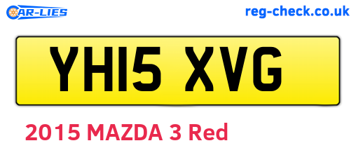 YH15XVG are the vehicle registration plates.