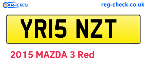 YR15NZT are the vehicle registration plates.