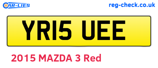 YR15UEE are the vehicle registration plates.