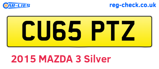 CU65PTZ are the vehicle registration plates.