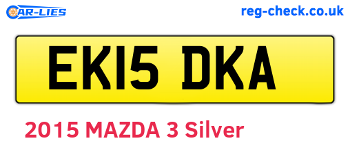 EK15DKA are the vehicle registration plates.
