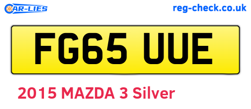 FG65UUE are the vehicle registration plates.