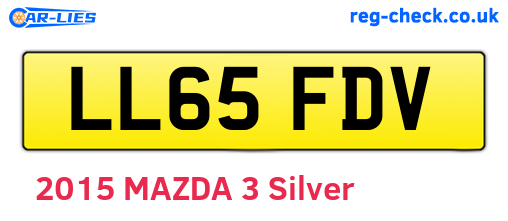LL65FDV are the vehicle registration plates.