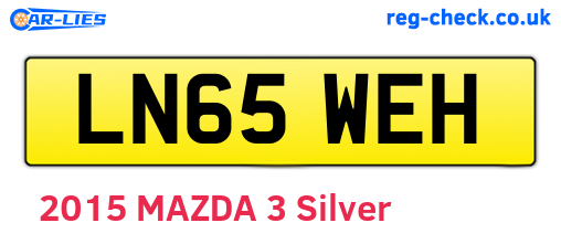 LN65WEH are the vehicle registration plates.