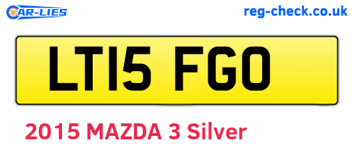 LT15FGO are the vehicle registration plates.