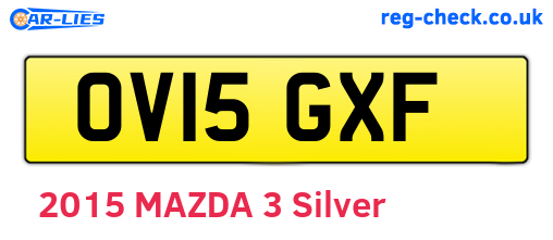 OV15GXF are the vehicle registration plates.