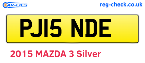 PJ15NDE are the vehicle registration plates.