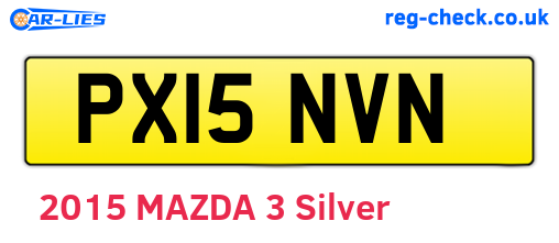 PX15NVN are the vehicle registration plates.