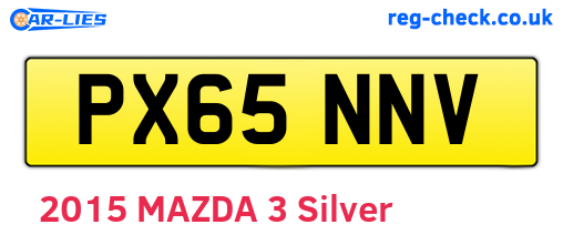 PX65NNV are the vehicle registration plates.