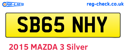 SB65NHY are the vehicle registration plates.