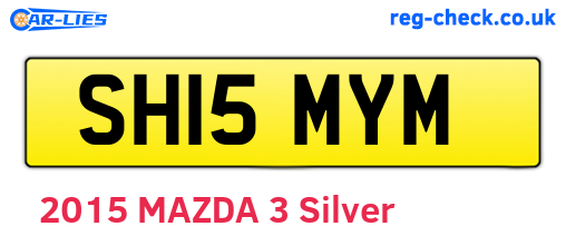 SH15MYM are the vehicle registration plates.