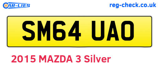 SM64UAO are the vehicle registration plates.