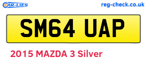 SM64UAP are the vehicle registration plates.