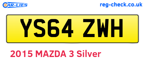 YS64ZWH are the vehicle registration plates.
