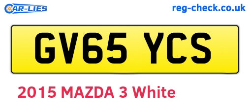 GV65YCS are the vehicle registration plates.