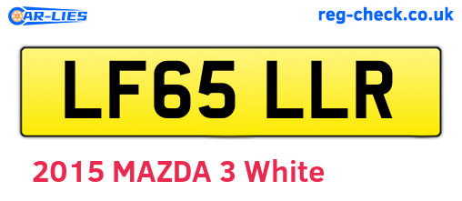 LF65LLR are the vehicle registration plates.