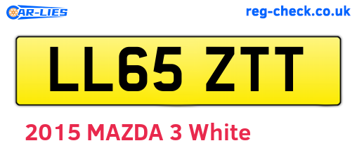 LL65ZTT are the vehicle registration plates.