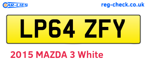 LP64ZFY are the vehicle registration plates.