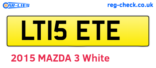 LT15ETE are the vehicle registration plates.