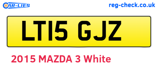 LT15GJZ are the vehicle registration plates.