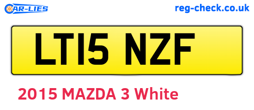 LT15NZF are the vehicle registration plates.