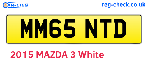 MM65NTD are the vehicle registration plates.