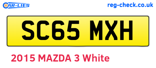 SC65MXH are the vehicle registration plates.
