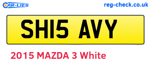 SH15AVY are the vehicle registration plates.