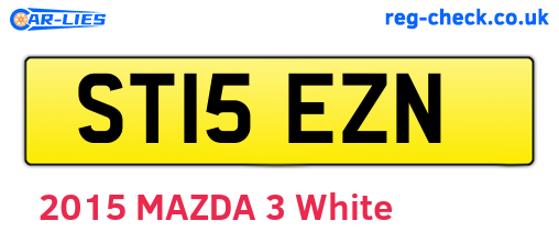 ST15EZN are the vehicle registration plates.
