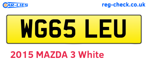 WG65LEU are the vehicle registration plates.