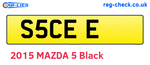 S5CEE are the vehicle registration plates.