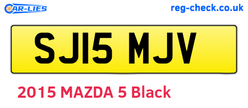 SJ15MJV are the vehicle registration plates.