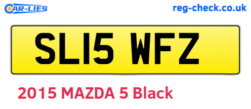 SL15WFZ are the vehicle registration plates.