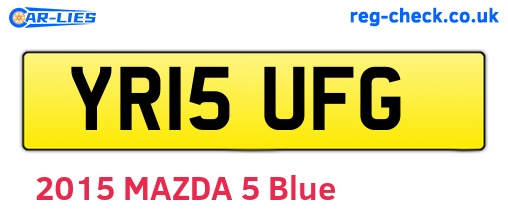 YR15UFG are the vehicle registration plates.