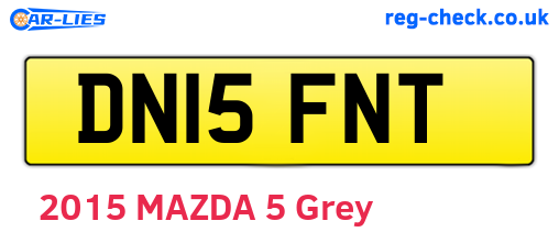 DN15FNT are the vehicle registration plates.