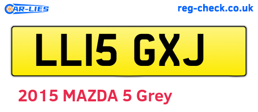 LL15GXJ are the vehicle registration plates.