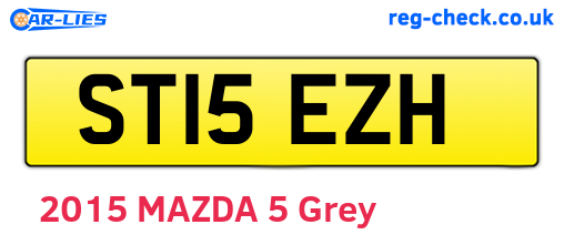 ST15EZH are the vehicle registration plates.