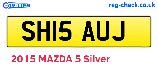 SH15AUJ are the vehicle registration plates.