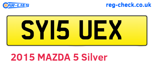 SY15UEX are the vehicle registration plates.