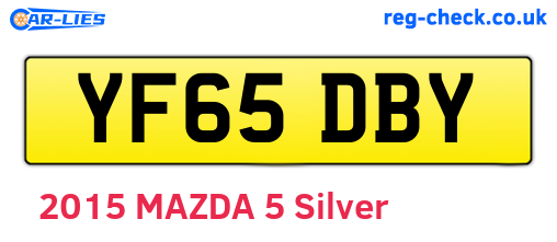 YF65DBY are the vehicle registration plates.