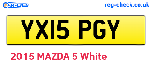 YX15PGY are the vehicle registration plates.