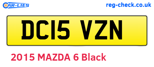 DC15VZN are the vehicle registration plates.