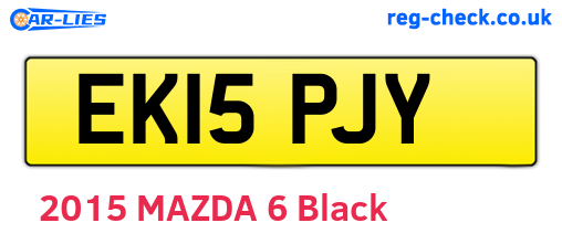 EK15PJY are the vehicle registration plates.