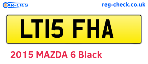 LT15FHA are the vehicle registration plates.