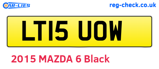 LT15UOW are the vehicle registration plates.