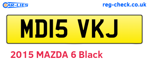 MD15VKJ are the vehicle registration plates.